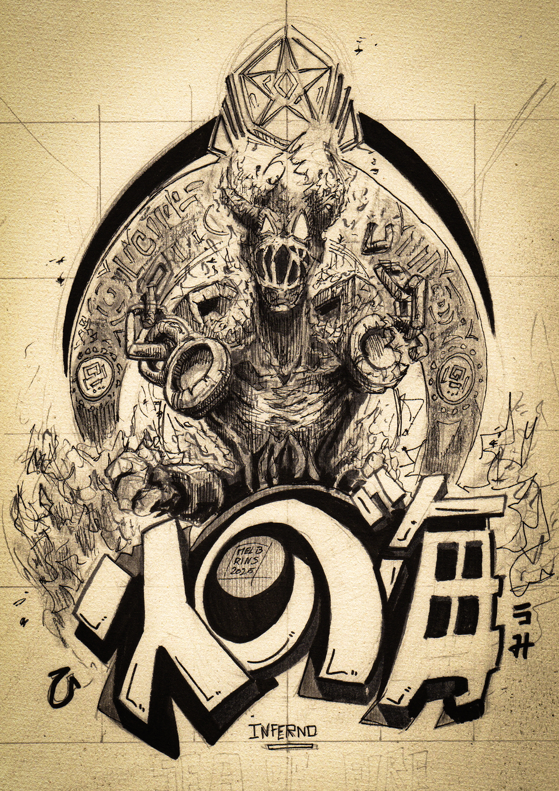 Inktober 2025 Day 25 - by Melbrins