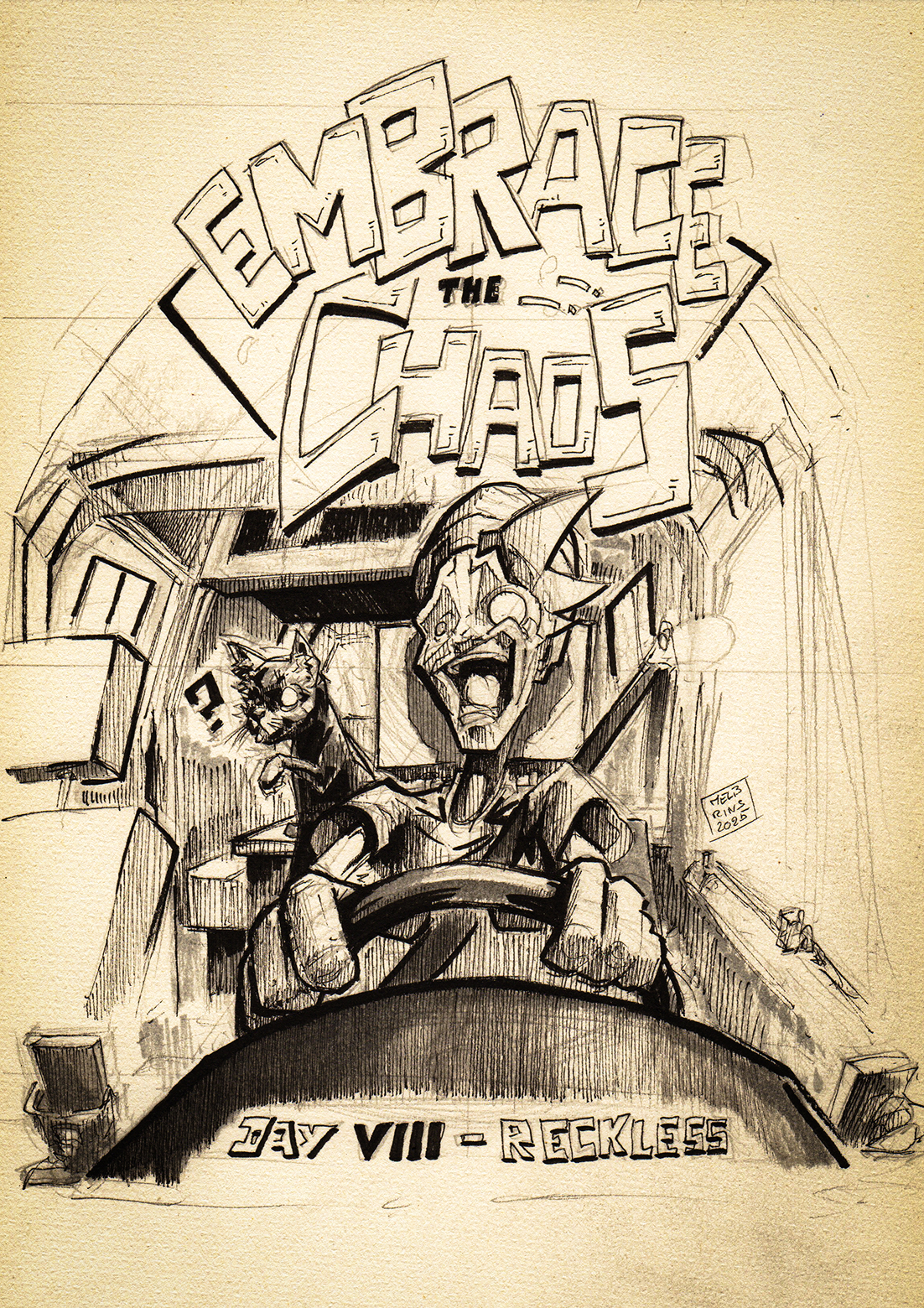 Inktober 2025 Day 8 - by Melbrins