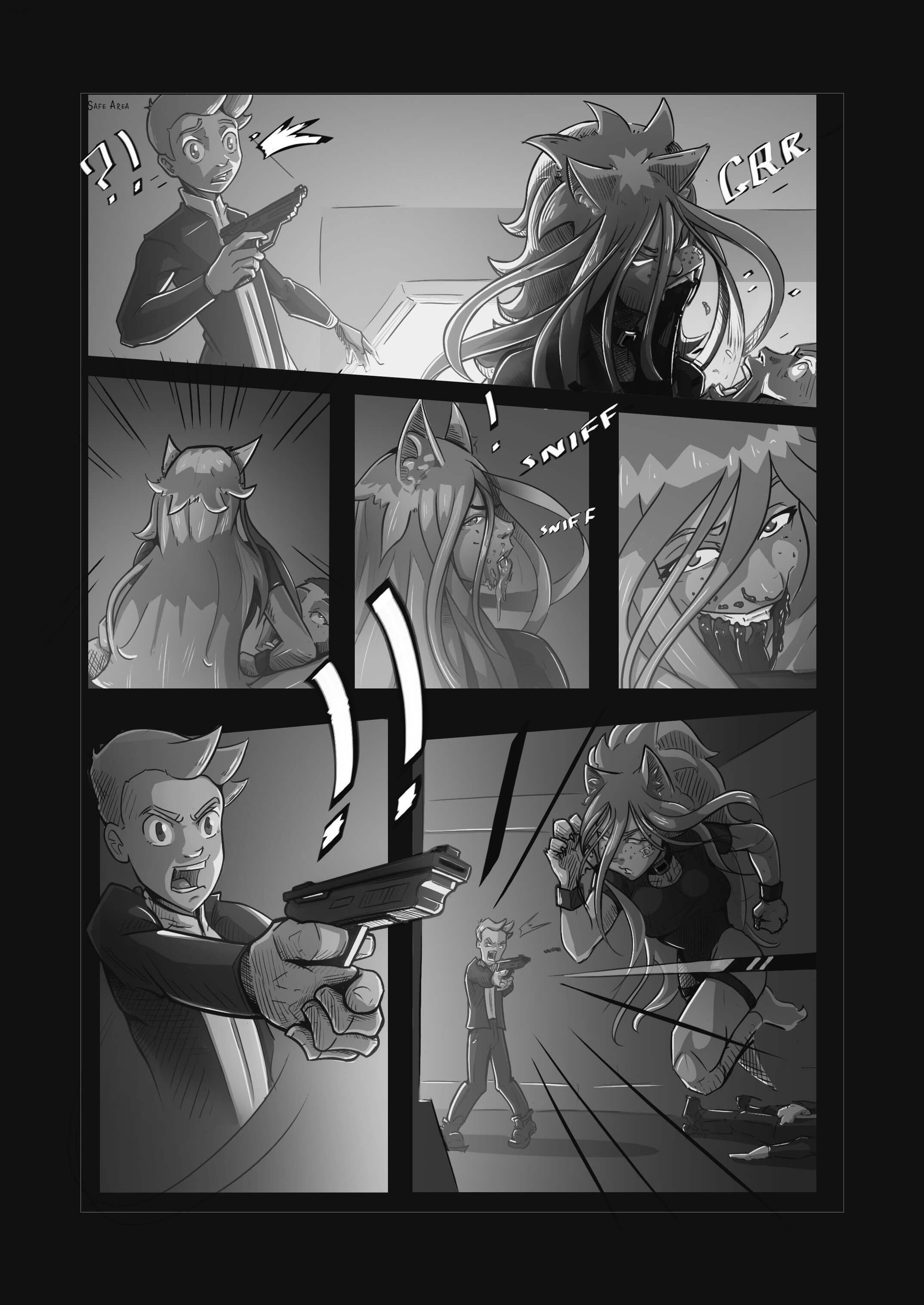 Cyberpunk Manga by melbrins